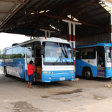 ラオス（Laos）のサワンナケート（Savannakhet）から発車するバスの時刻と料金表の画像